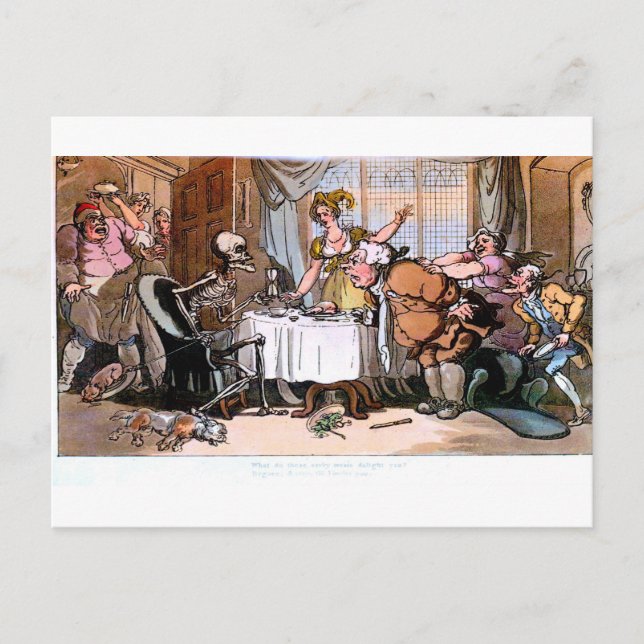 Death Do These Savry Meals Delight you postcard (Front)