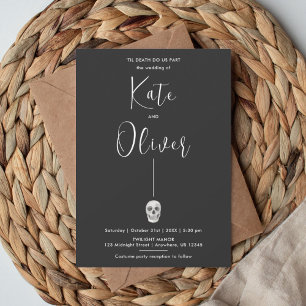 Death Do Us Part Wedding Invitation