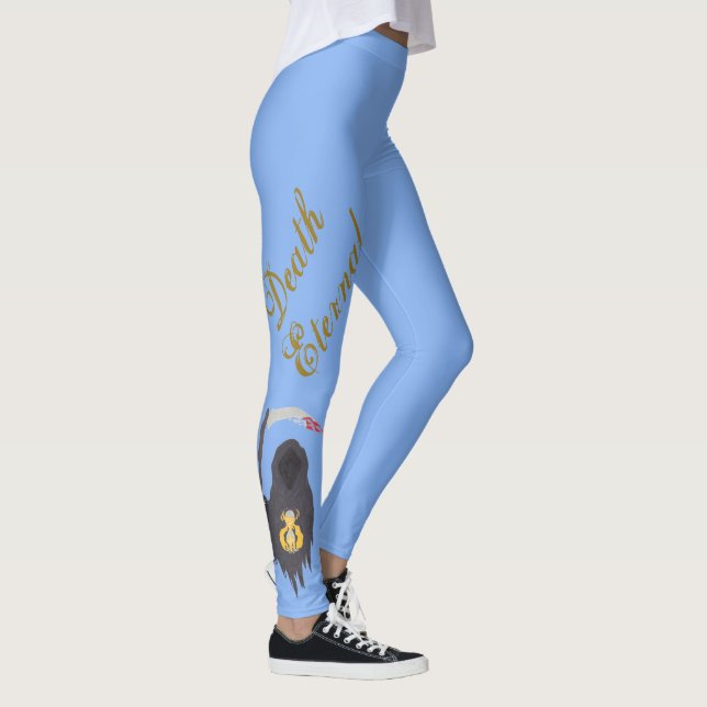 Death Eternal (with text) Leggings (Right)