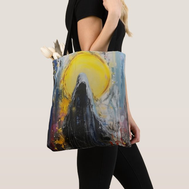 Death Expressionism Tote Bag (Close Up)