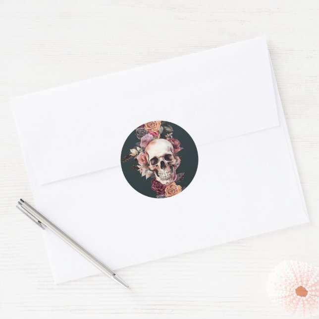 Death floral envelope seals (Envelope)