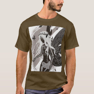Death Goth Skeleton Fairy Aesthetic Fairywave Faec T-Shirt