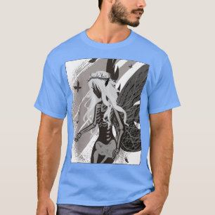 Death Goth Skeleton Fairy Aesthetic Fairywave Faec T-Shirt