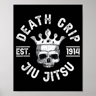 Death Grip BJJ Jiu Jitsu Brazilian Jujitsu Men Poster