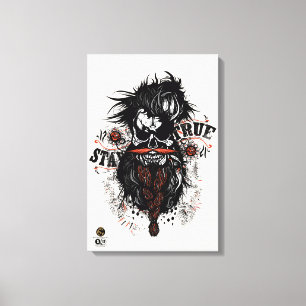 Death head hipster skulls bearded and mustachu sta canvas print
