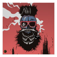 Death head punk hipster G-skulls shark skull