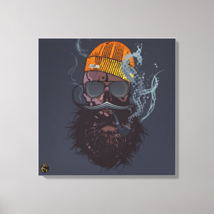 Death head punk hipster G-skulls skull love cool Canvas Print