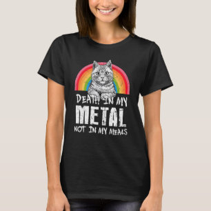 Death In My Metal Not My Meals Cat Vintage T-Shirt