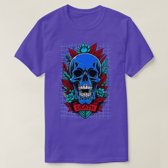 Death in Streetwear Style T-Shirt (Design Front)