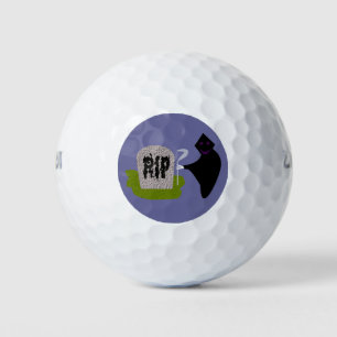 Death in the Cemetery Halloween Golf Ball