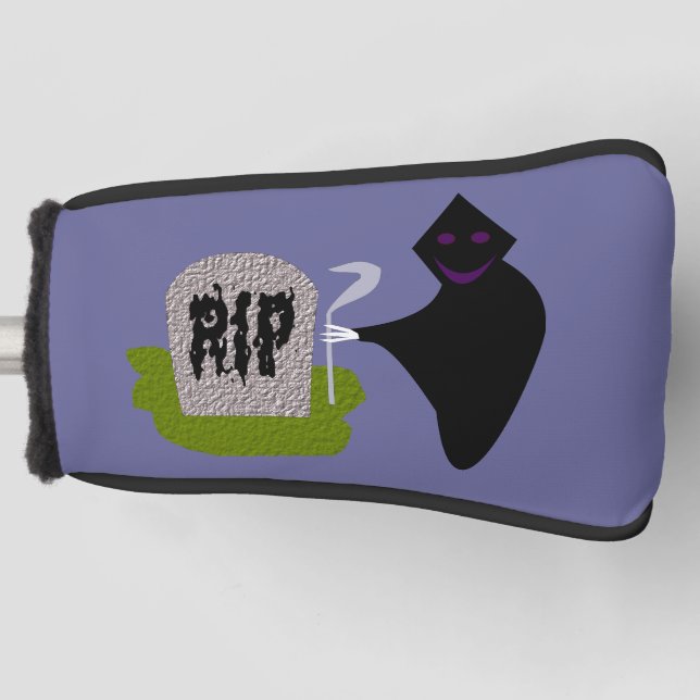 Death in the Cemetery Halloween Golf Putter Cover (Front)