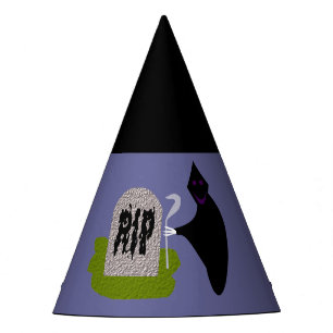 Death in the Cemetery Halloween Party Hat
