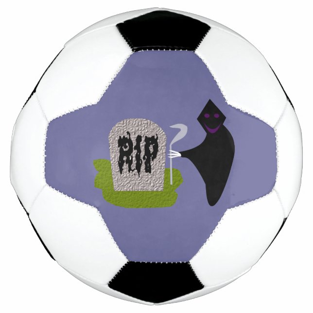 Death in the Cemetery Halloween Soccer Ball (Front)