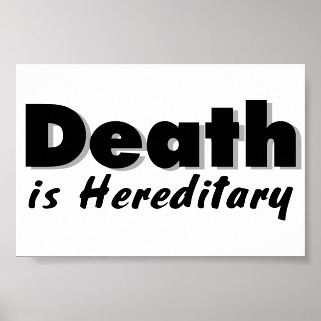 Death is Hereditary Poster (Front)