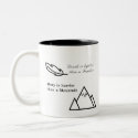 Death is lighter than a feather Two-Tone coffee mug