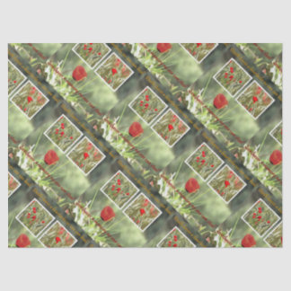 Death Leaves A Heartache Poppy Sympathy Card Tissue Paper