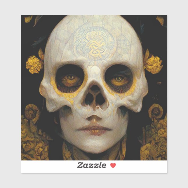 Death Mask Fantasy Sci-Fi Art (Sheet)