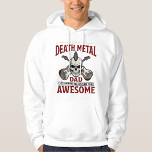 Death Metal Dad Skull Guitar Vintage Shirt Design_