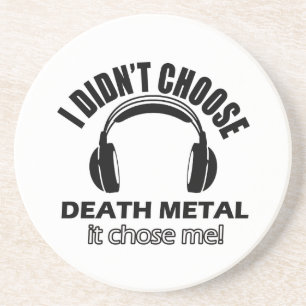 death metal designs coaster