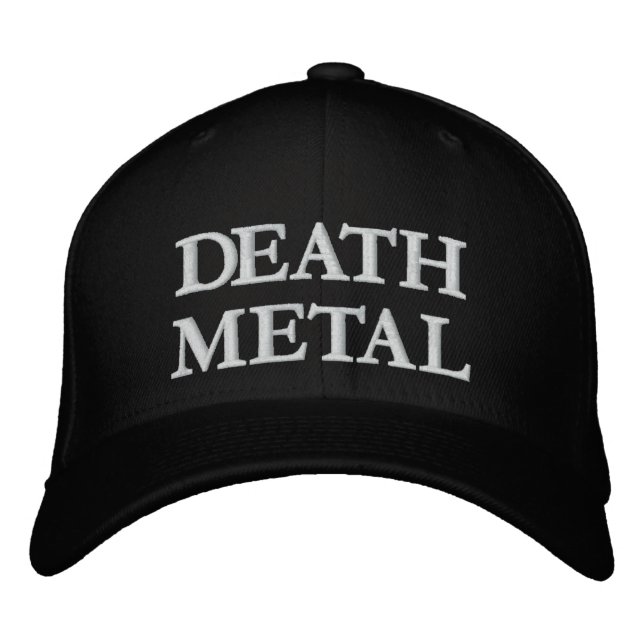 DEATH METAL EMBROIDERED HAT (Front)