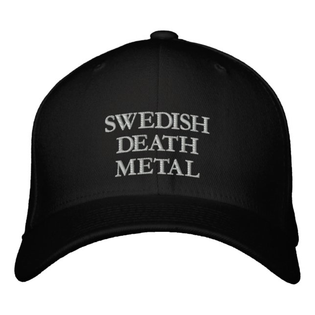 DEATH METAL EMBROIDERED HAT (Front)