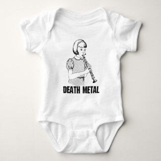 Death Metal Funny Music Genre Heavy Metal Humour Baby Bodysuit