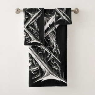 Death Metal Headbanger - Heavy Metal Metalheads Bath Towel Set