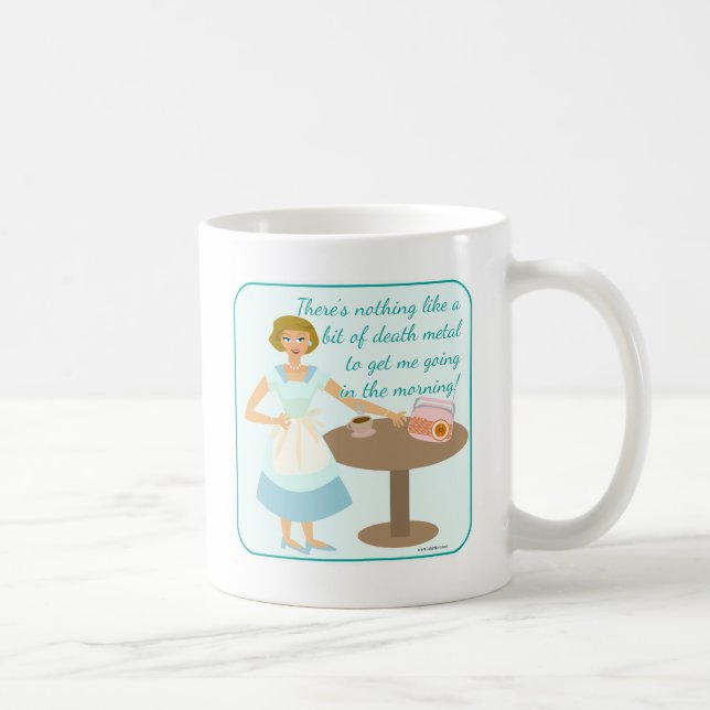 Death Metal Housewife Coffee Mug (Right)