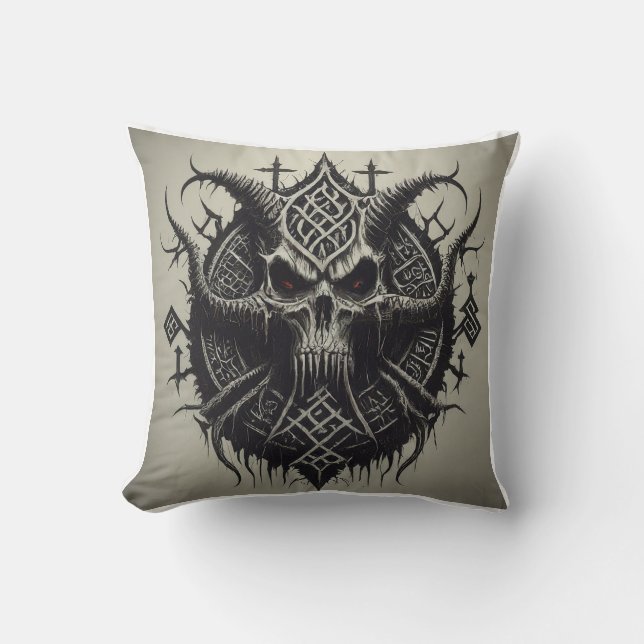Death Metal Logo Tees Cushion (Front)