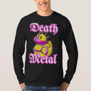 Death Metal Music Fan Cute Rocker Rubber Duck Bath T-Shirt
