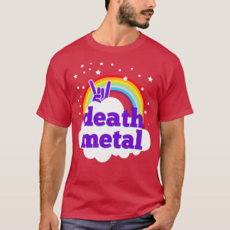 Death metal pink rainbow T-Shirt