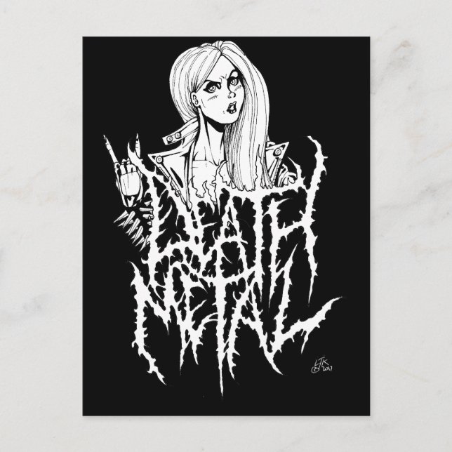 Death Metal Postcard (Front)