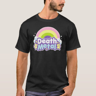 Death Metal Rainbow Halloween Unicorn Rock Concer T-Shirt