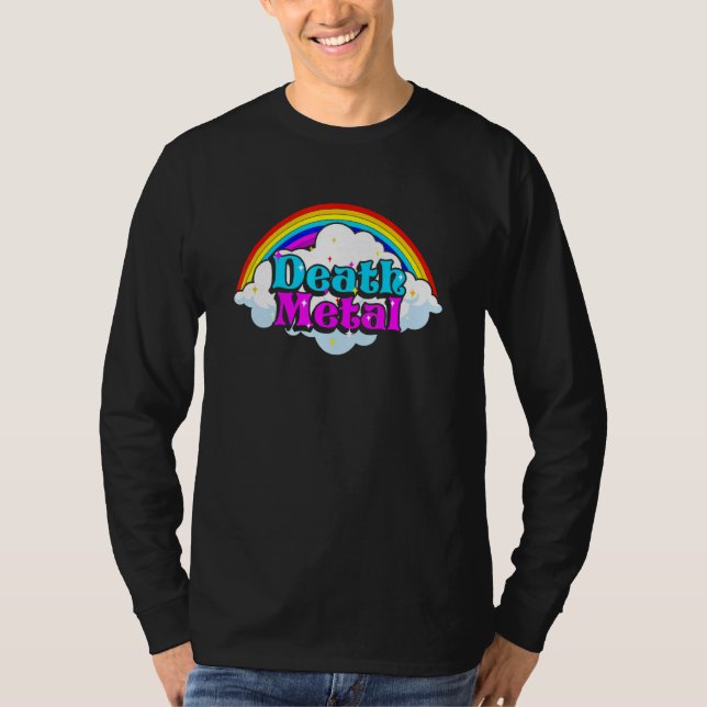 Death Metal Rainbow Theme T-Shirt (Front)