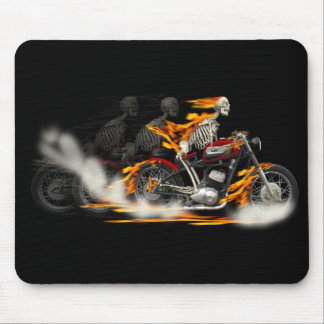 Death Metal Riders Motorcycle Fire Bike Mouse Mat