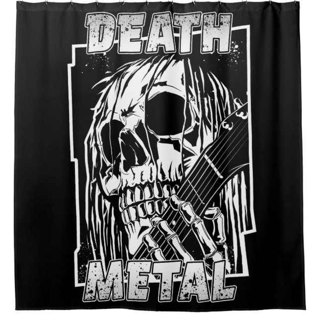 Death Metal Shower Curtain (Front)