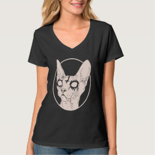 Death Metal Sphynx Cat Satanic Clothing For Men Wo T-Shirt