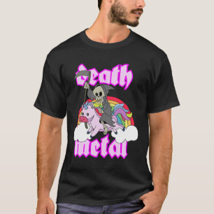 Death Metal Unicorn Goth Music Black Metal Punk Ba T-Shirt