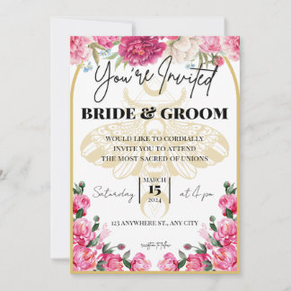 Death Moth Wedding - Invitation