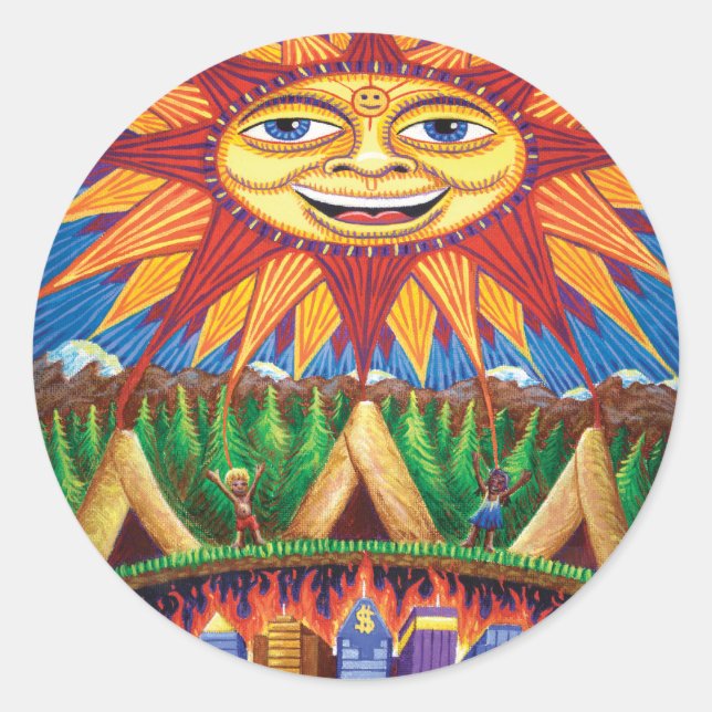 Death n Rebirth  Classic Round Sticker (Front)