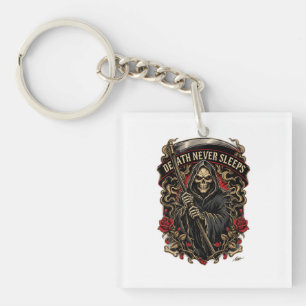 Death Never Sleeps Long Sleeve Key Ring