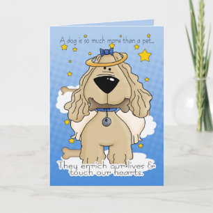 Death of a Dog Sympathy Card - Loss Of Pet Dog - D