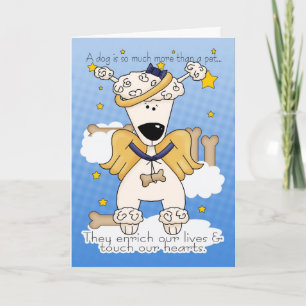 Death of a Dog Sympathy Card - Loss Of Pet Dog - D