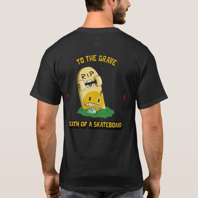 Death of a skateboard - two images T-Shirt (Back)