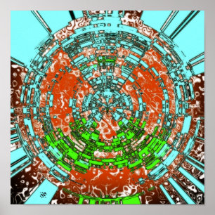 Death Of Atlantis - patterns pareidolia Poster