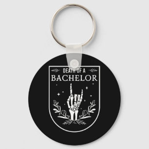 Death Of Bachelor Groom Groomsman Gothic Halloween Key Ring