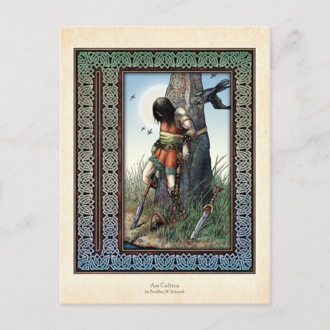 "Death of Cuchulainn" Postcard (Front)