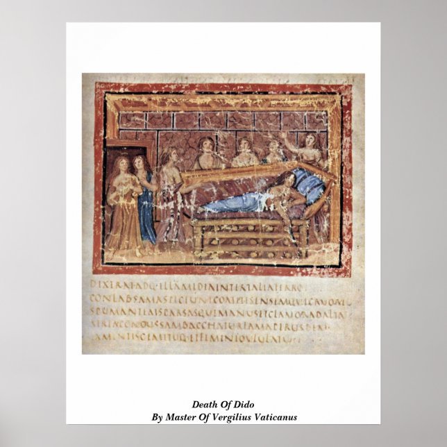 Death Of Dido By Master Of Vergilius Vaticanus Poster (Front)