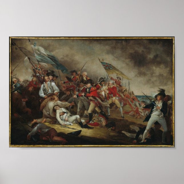 Death of General Warren at Battle of Bunker Hill Poster (Front)