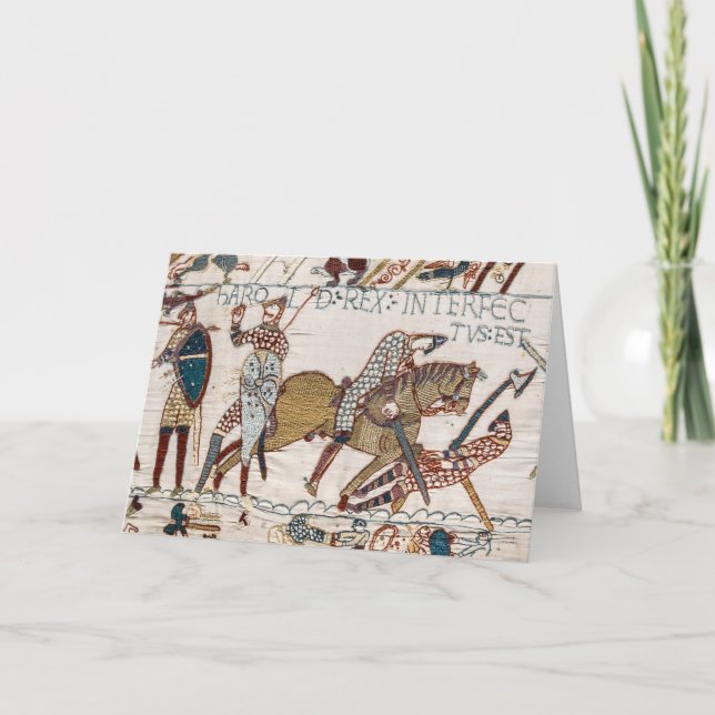 Death of King Harold (Bayeux Tapestry) Card (Front)
